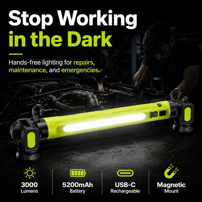 LumaBar™ — The Ultimate Hands-Free Work Light