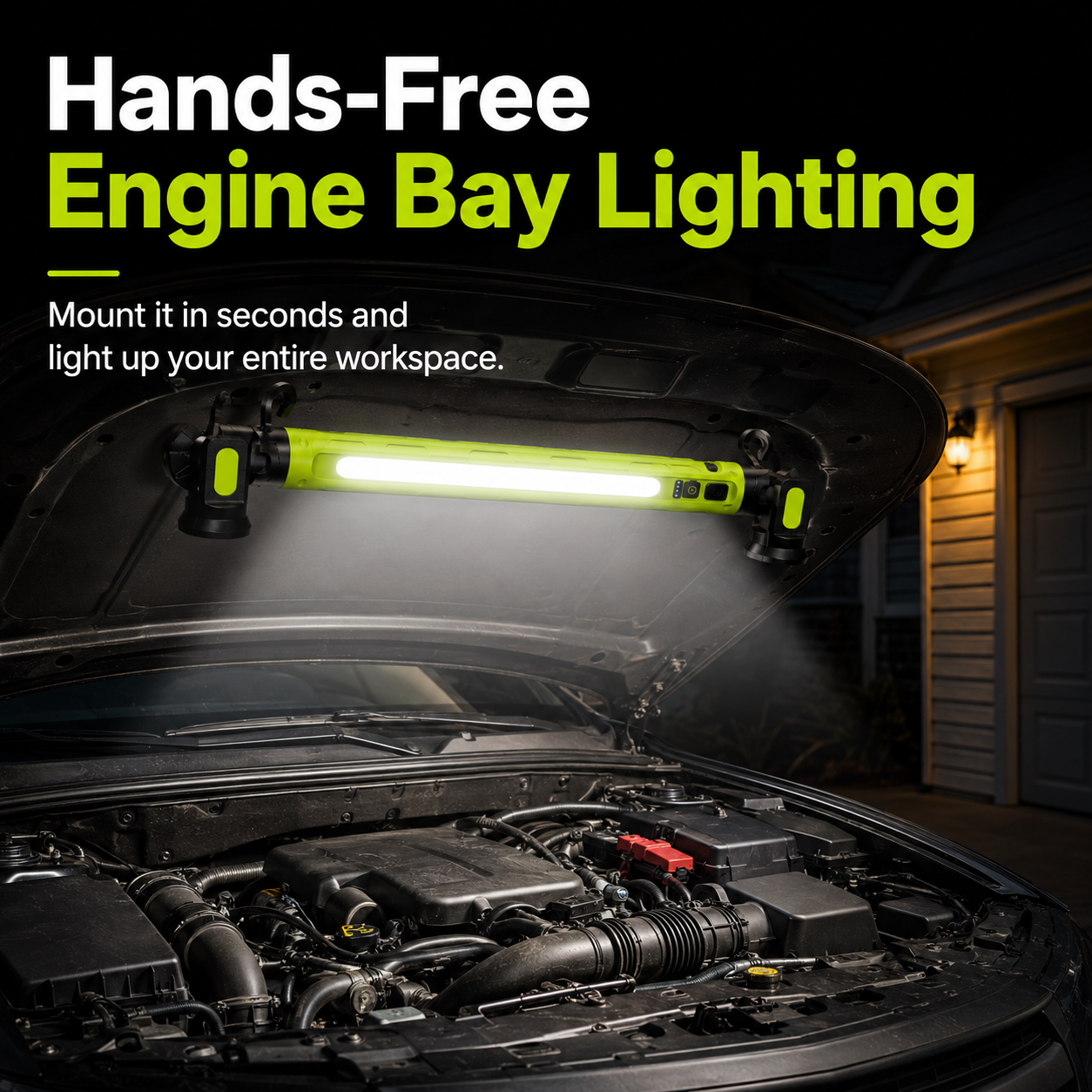 LumaBar™ — The Ultimate Hands-Free Work Light