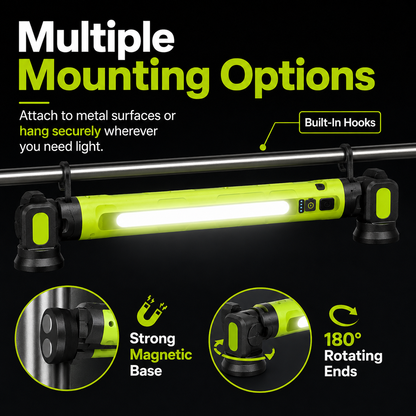 LumaBar™ — The Ultimate Hands-Free Work Light