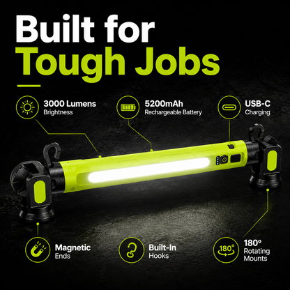 LumaBar™ — The Ultimate Hands-Free Work Light