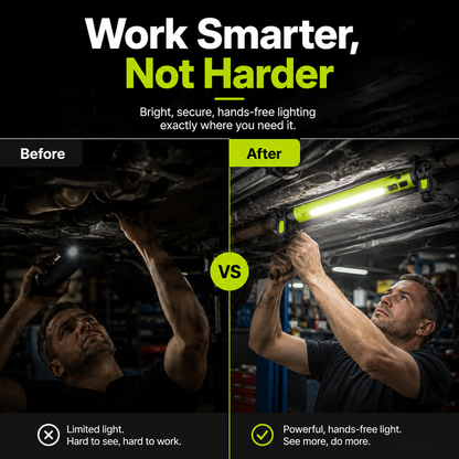 LumaBar™ — The Ultimate Hands-Free Work Light