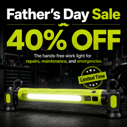 LumaBar™ — The Ultimate Hands-Free Work Light