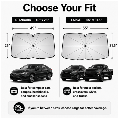 NoraShade™ -  Windshield Sun Shade Umbrella