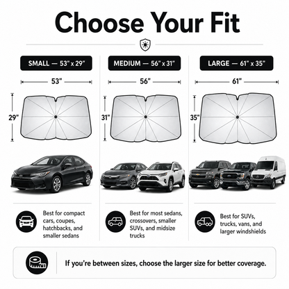 NoraShade™ -  Windshield Sun Shade Umbrella